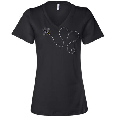 Bee Loved Ladies V-Neck T-shirt Thumbnail